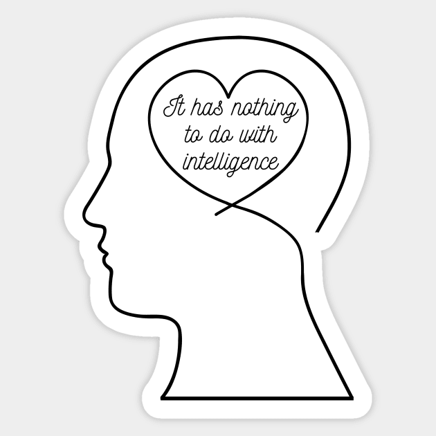 Intelligence - Auditory Processing Disorder Sticker by Garbled Life Co.